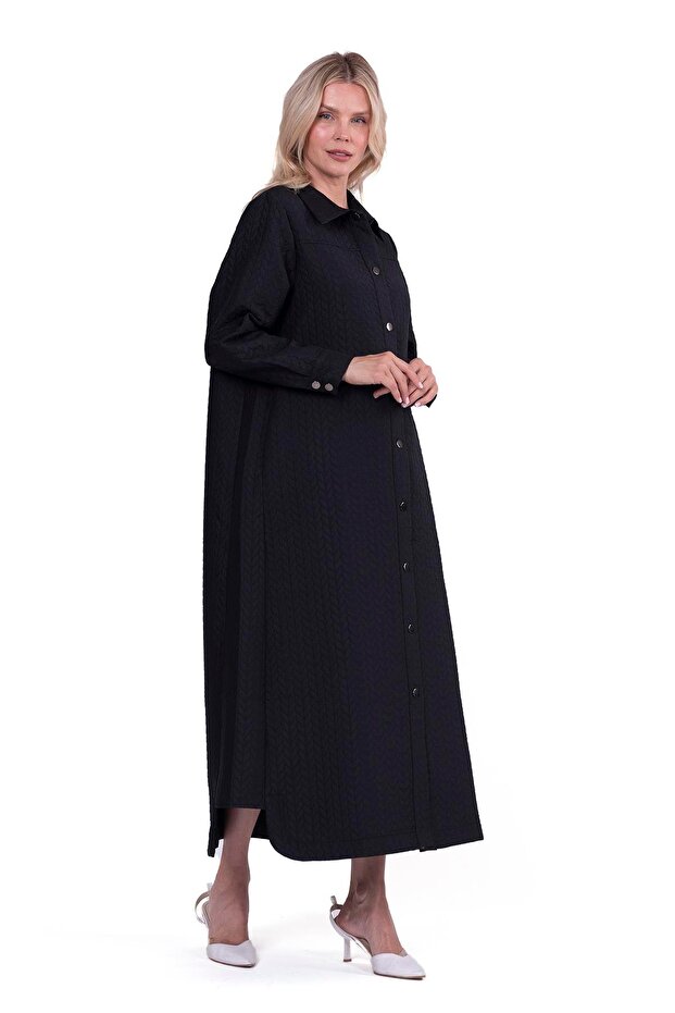 قبعة بنمط باشاك أسود-أسود - 2