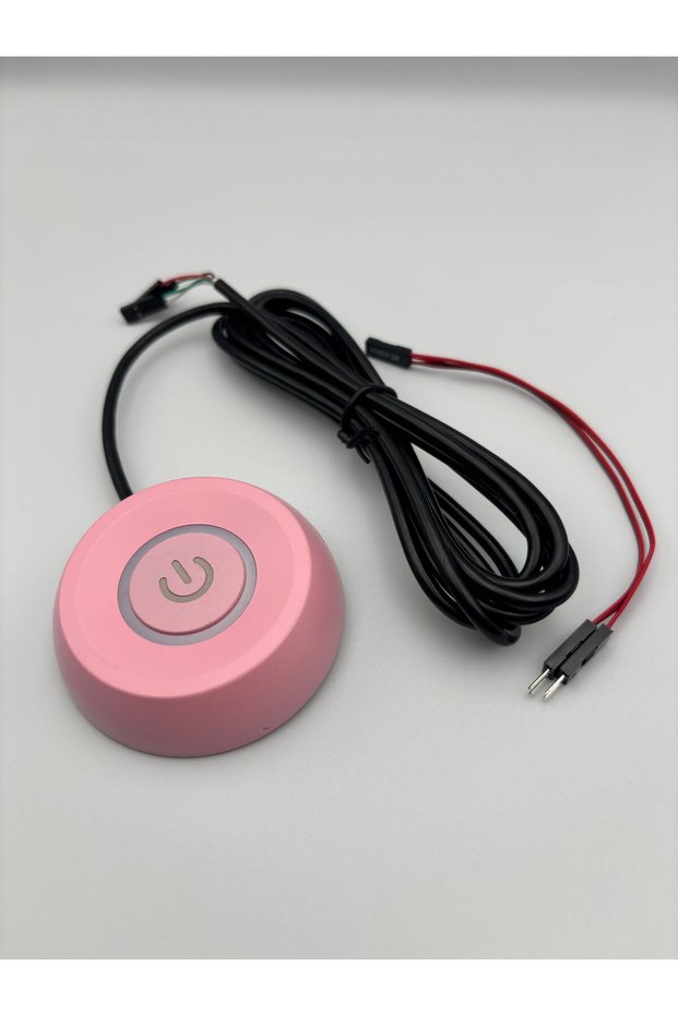 Power Key-On/Off Button-External Power Button with Extension Cable for Desktop Computers Pnk