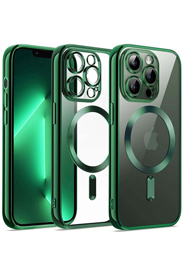 iPhone 13 Pro Max Clear Case with MagSafe Wireless Charging Compatible Back Cover