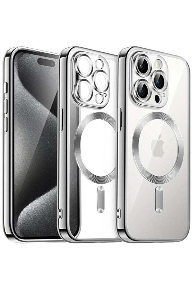 iPhone 15 Pro Max Clear Case with MagSafe Wireless Charging Compatible Back Cover