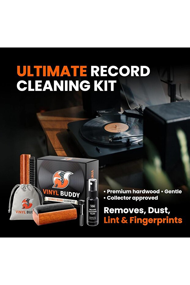 طقم تنظيف أسطوانات الفينيل - مجموعة من 5 قطع - 2