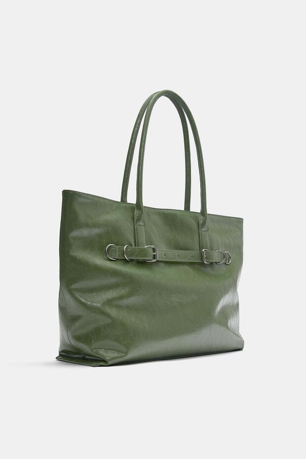 Tokalı shopper çanta - 2