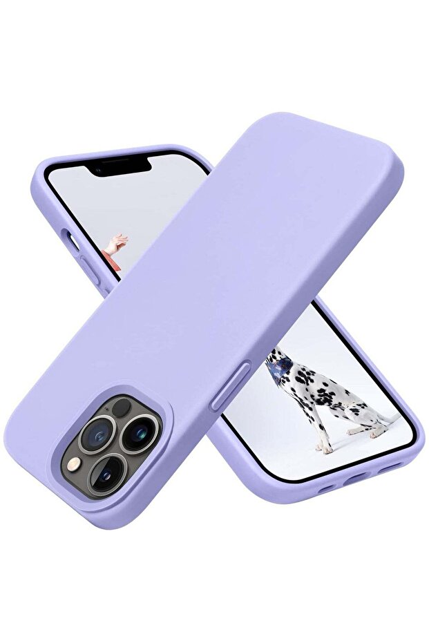 Silicone Case for iPhone 13 Pro Silky Soft Touch Full-Body Protective Phone Case, Anti-Scratch