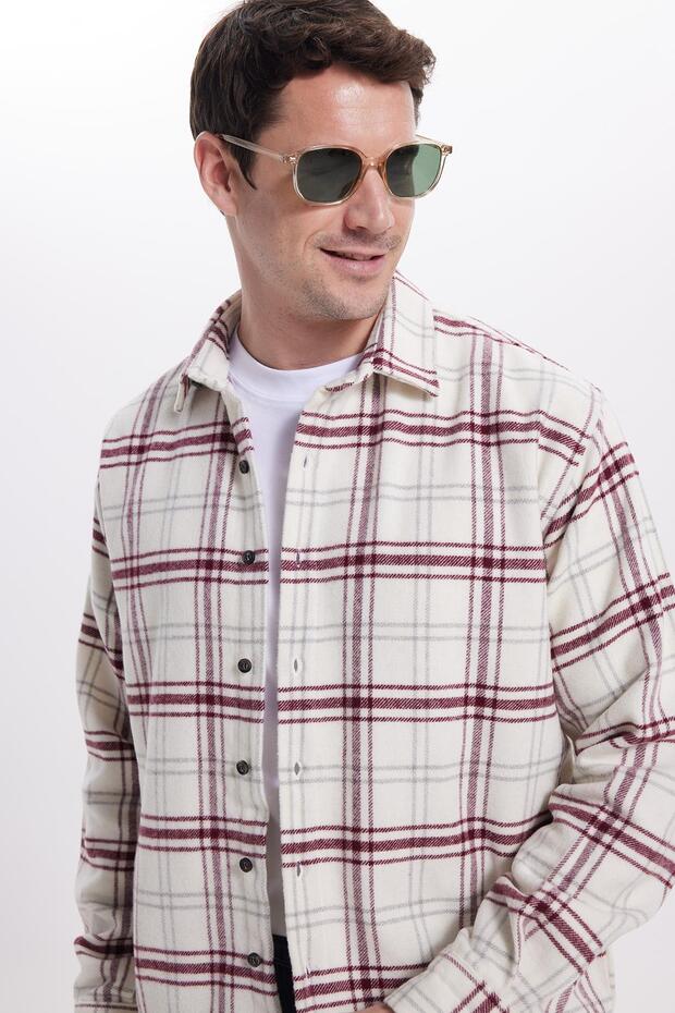 Men's Relax Fit Comfortable Cut Winter Plaid Lumberjack Shirt
