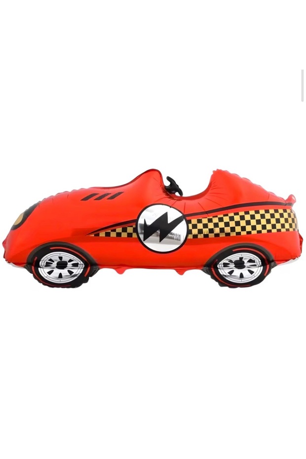 Large Retro Red Car Foil Balloon 110 cm