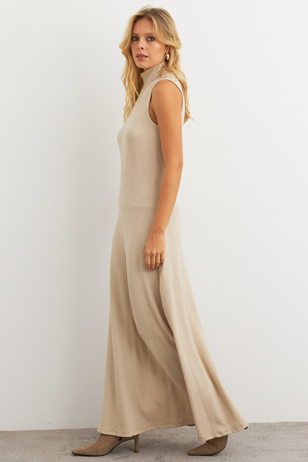 Kadın Vanilya Basic Maxi Elbise MTF29 - 3