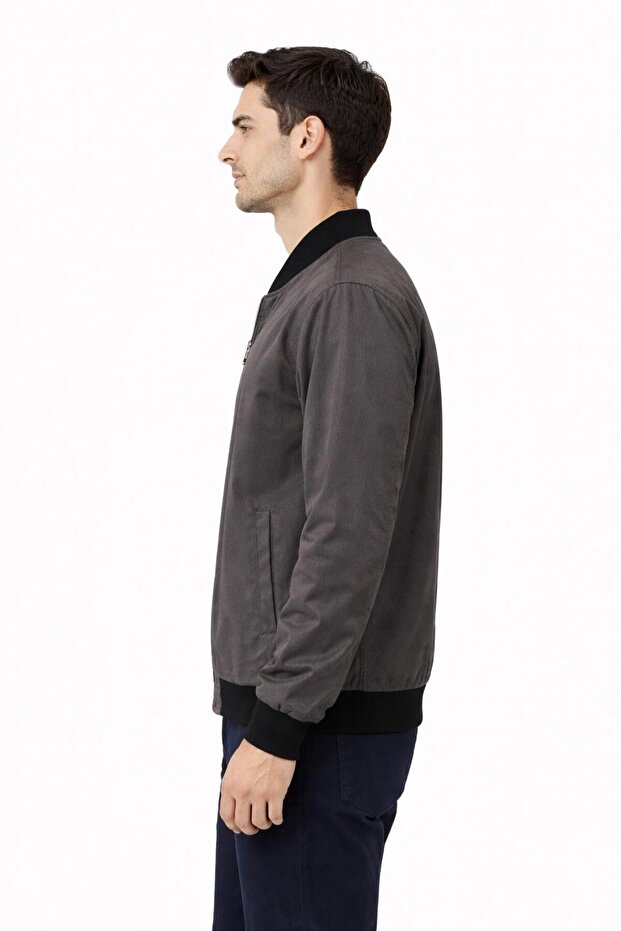 Leather Coat Patterned Nubuck Leather - 2