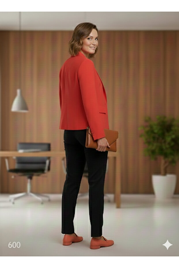 Mercan Tek Dügme Ceket - 3