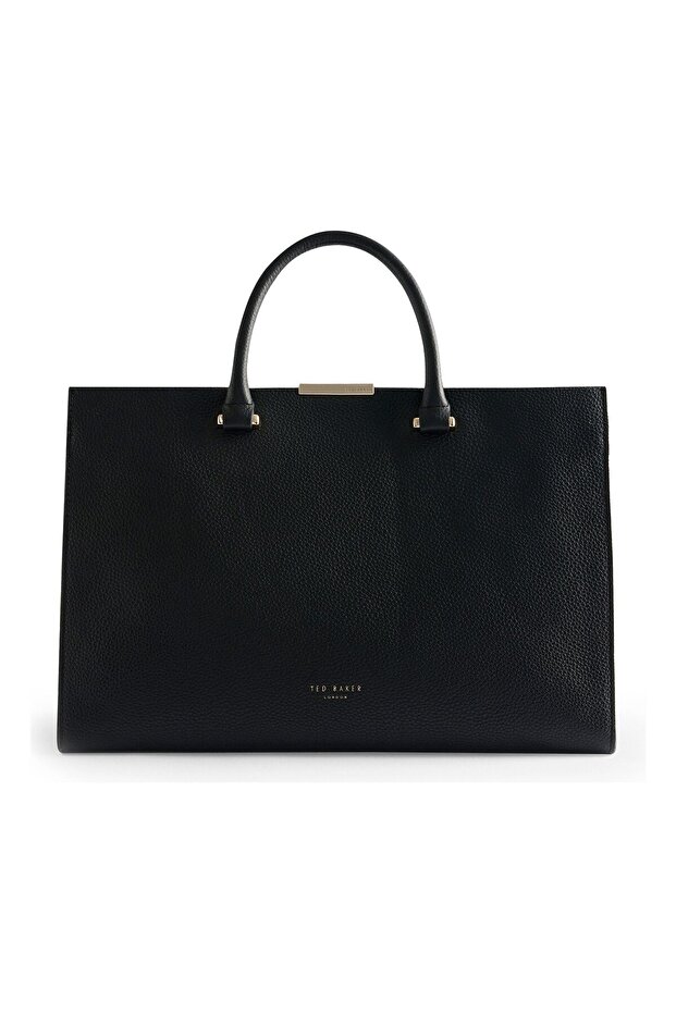 Rosane Handtasche Leder 35 cm - 1