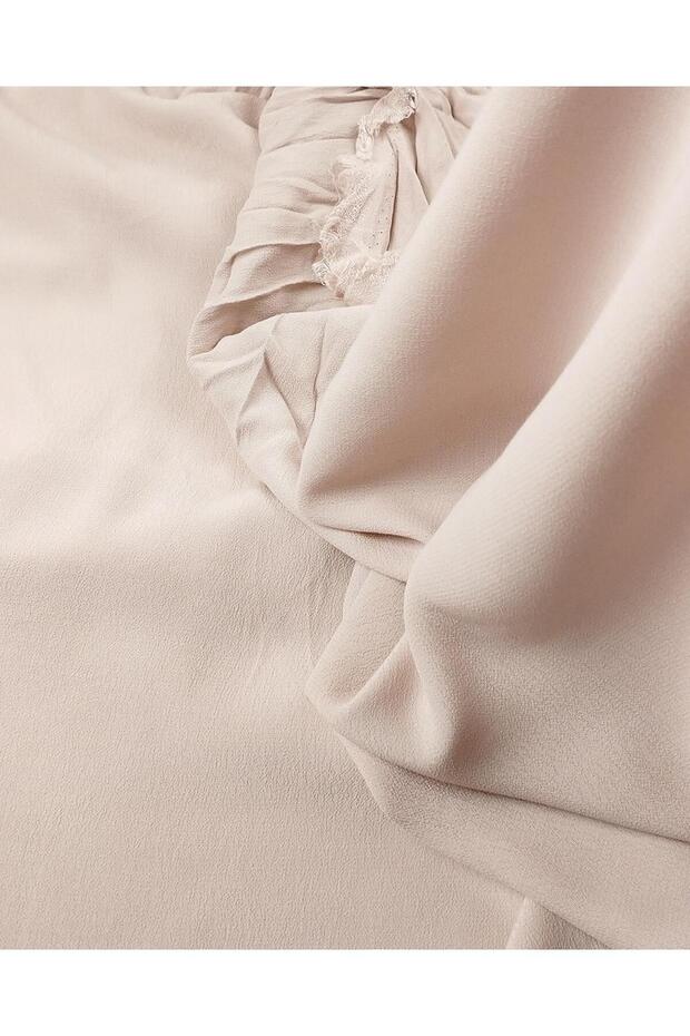 Maroken Viscose in Pale Ash Pink Color Width: 120 cm