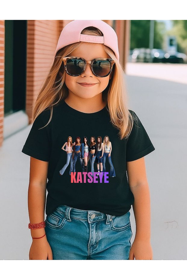 Katseye Group Special Design Premium Printed Cotton Children's Youth T-Shirt