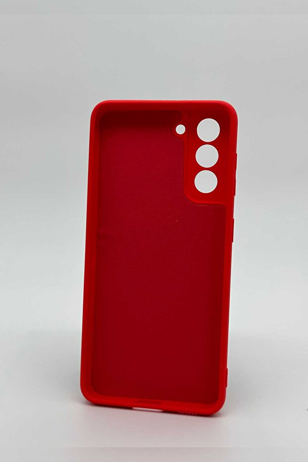 حافظة متوافقة مع هاتف سامسونج S21 - أحمر - 3