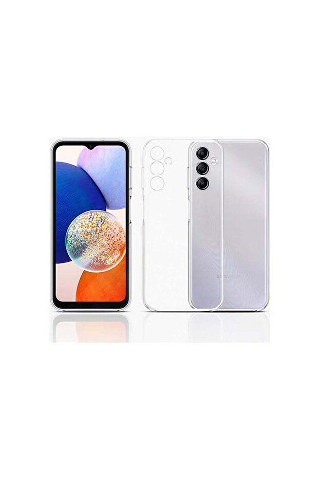 حافظة متوافقة مع سامسونج A14 - شفافة - 1