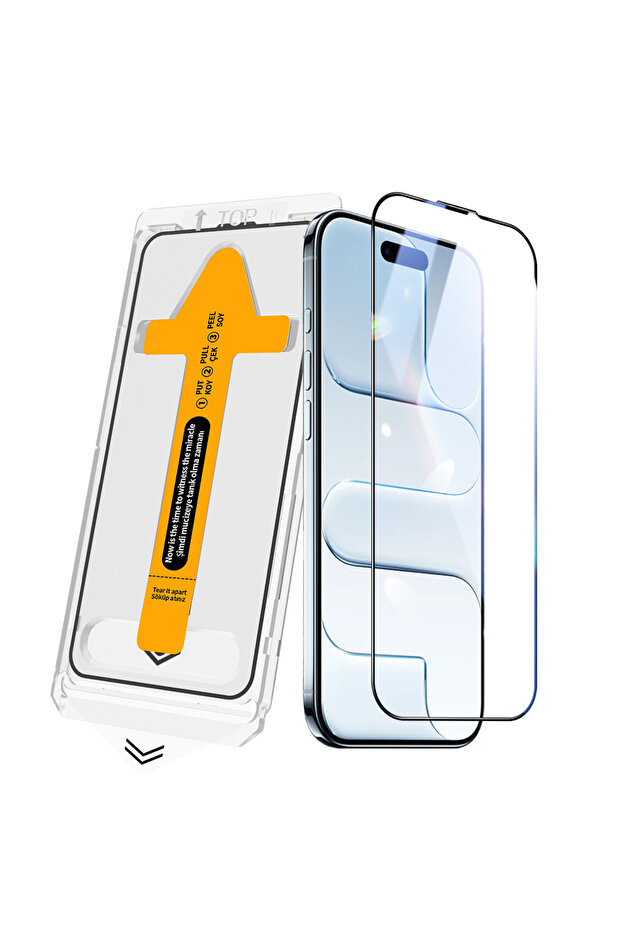 واقي شاشة من الزجاج المقوى لهاتف iPhone 17 Air SYS 2.5D Oliv HD + أداة تثبيت سهلة - شفاف