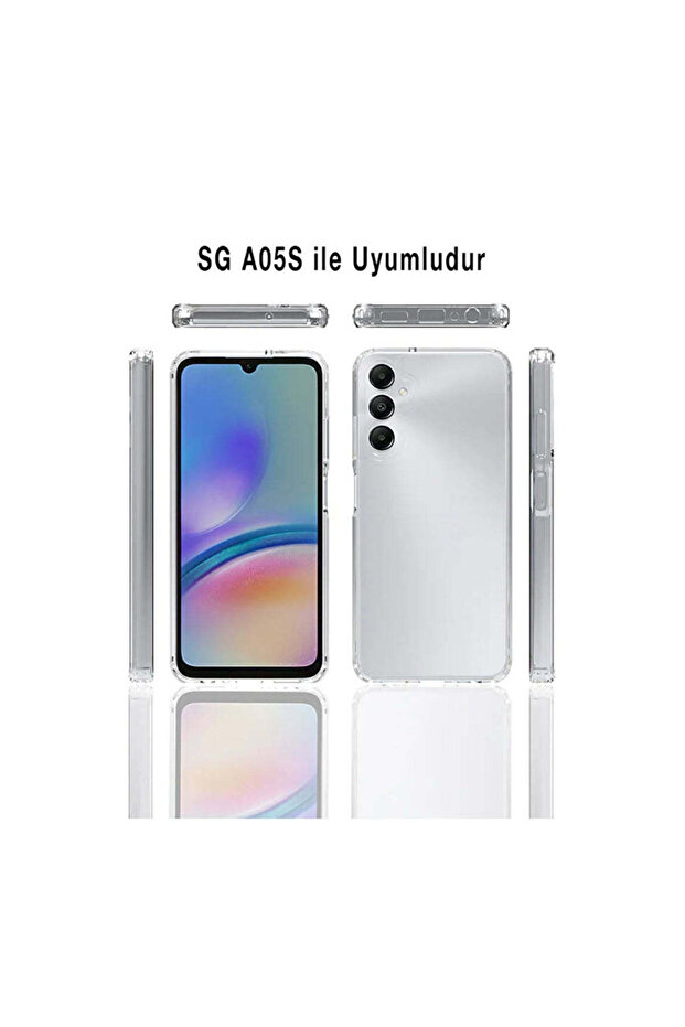 حافظة متوافقة مع هاتف سامسونج A05S - شفافة - 2