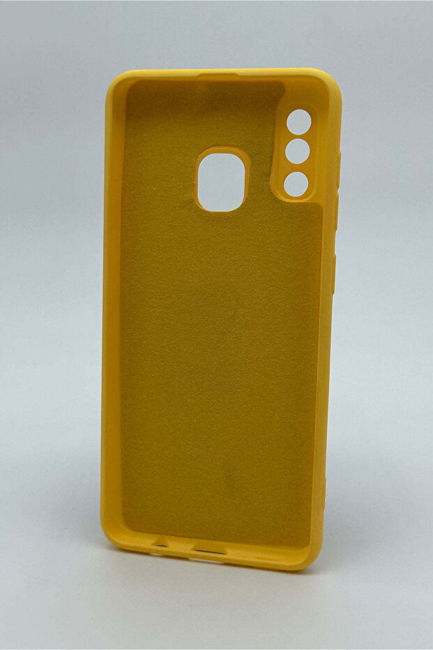 حافظة متوافقة مع هاتف سامسونج A30 - أصفر - 3