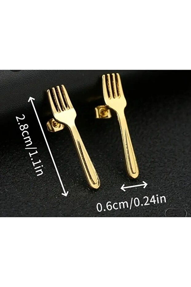 أقراط على شكل شوكة - 2