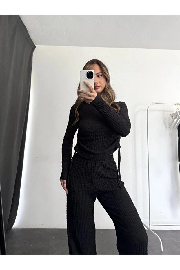 طقم فقاعات علوي سفلي أسود pt510446 - 3