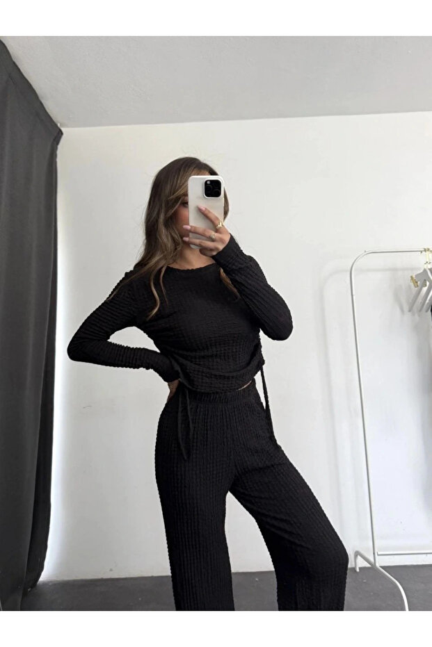 طقم فقاعات علوي سفلي أسود pt510446 - 2