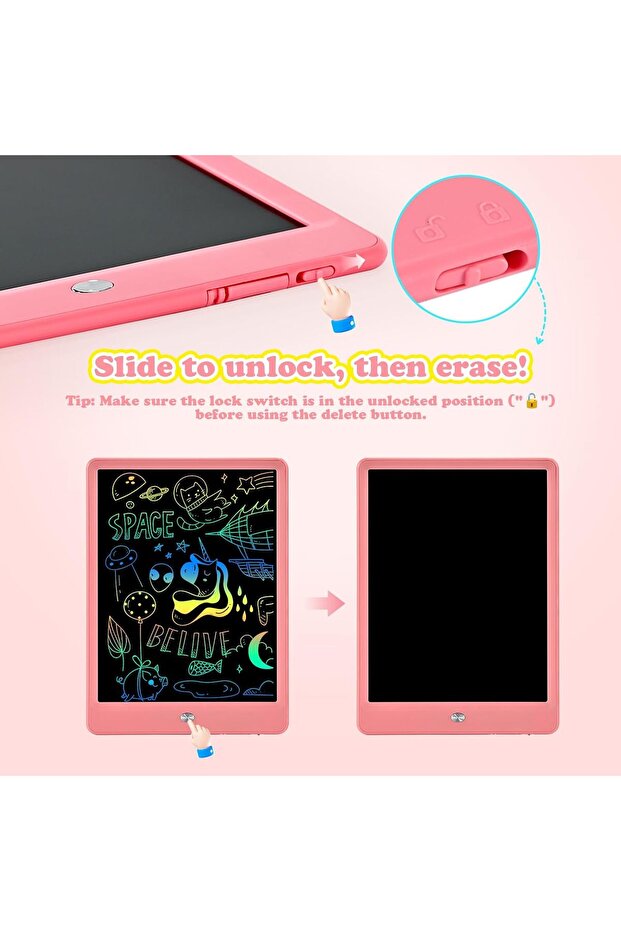 لوحة رسم بشاشة LCD مقاس 10 بوصات - 7