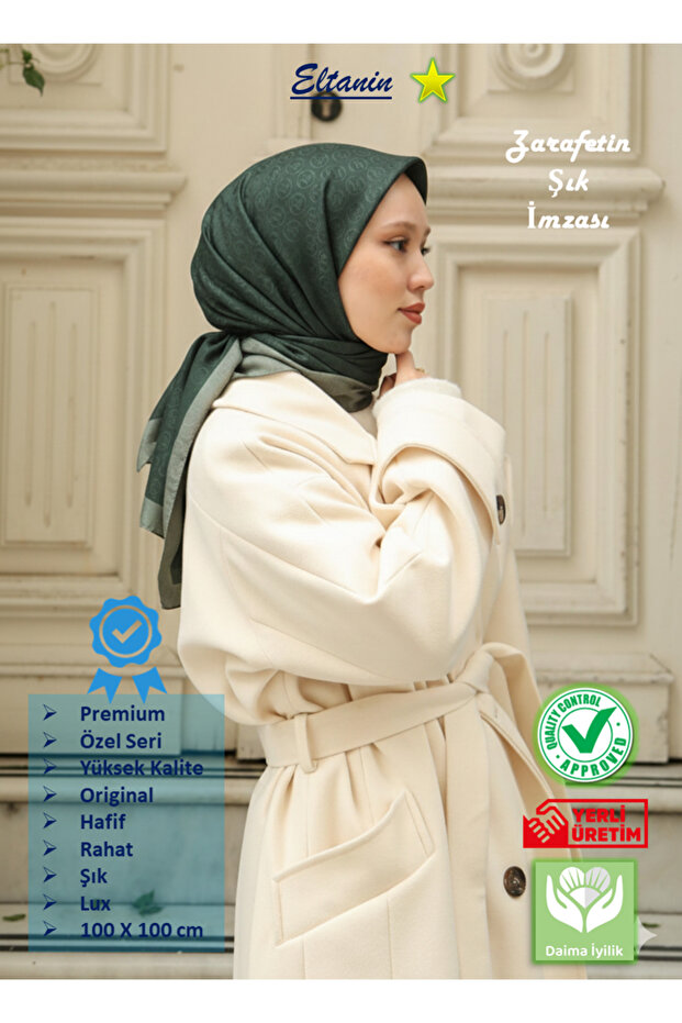 Scarf - Premium Lux Original Monogram Scarf (Silk Voile, High Quality, Lightweight, Comfortable, Stylish, Scarf)