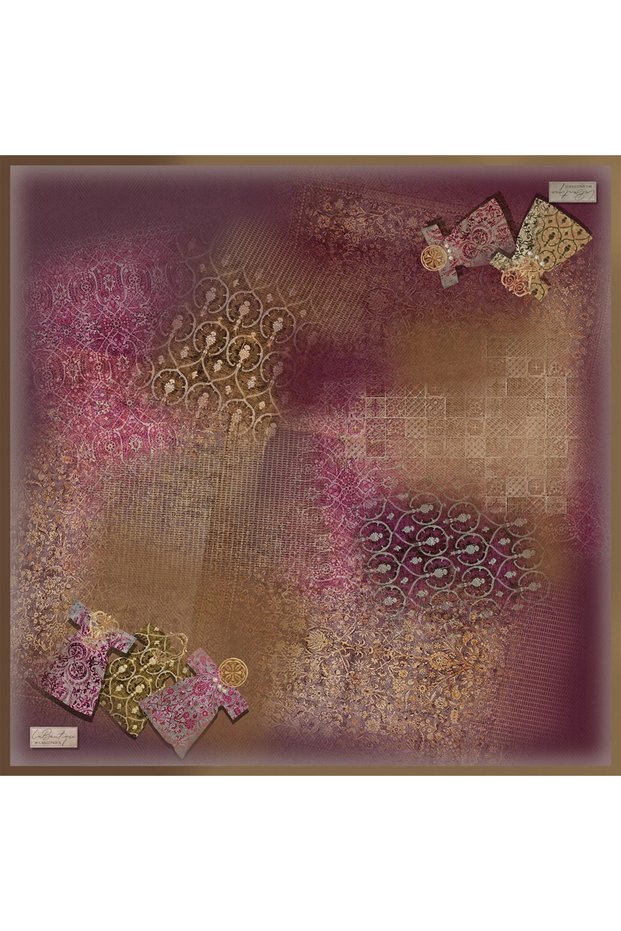 Fall Scarf 2481-03 90X90