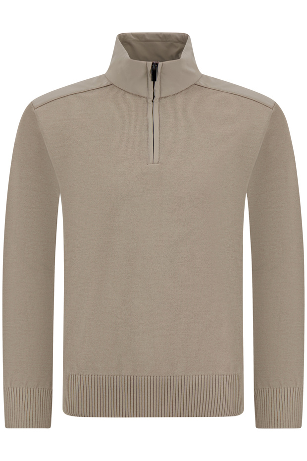 Men's Knitted Wool Zipped Sweater