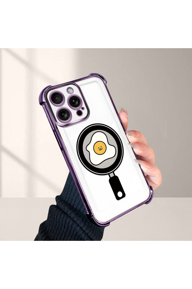 حافظة واقية من السيليكون الشفاف المتوافقة مع هاتف iPhone 15 Pro بنمط مموج - 5