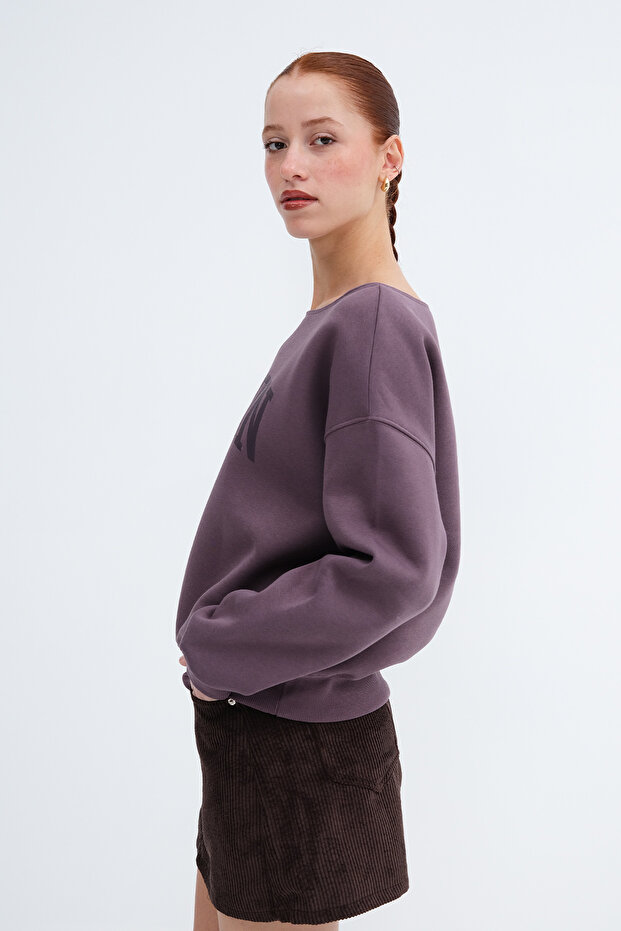 Baskılı Şardonlu Sweatshirt S1874 - 4