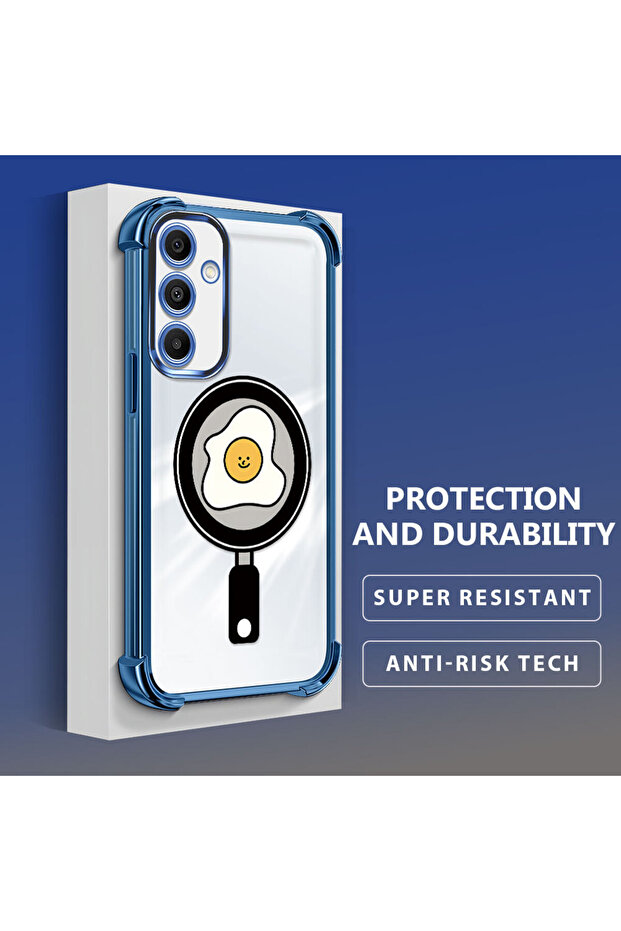 حافظة حماية من السيليكون الشفاف المتوافقة مع هاتف سامسونج جالاكسي A16 بنمط مموج - 3