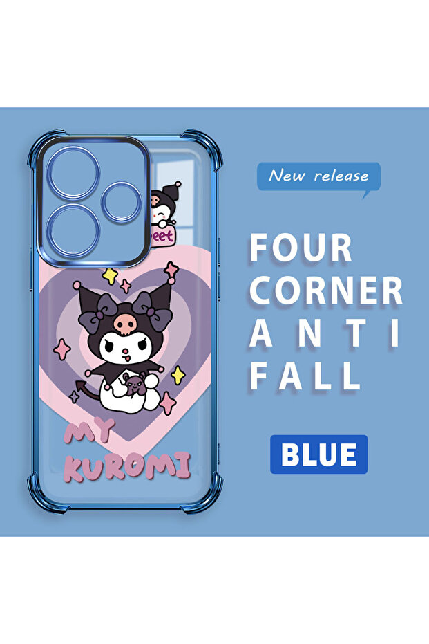 حافظة حماية من السيليكون الشفاف المتوافقة مع Redmi 13 4G، مزودة بنمط حماية - 2