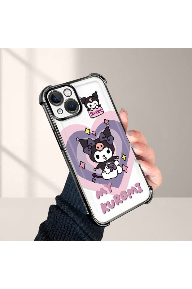 حافظة حماية من السيليكون الشفاف المتوافقة مع هاتف iPhone 13، مزودة بنمط حماية - 1