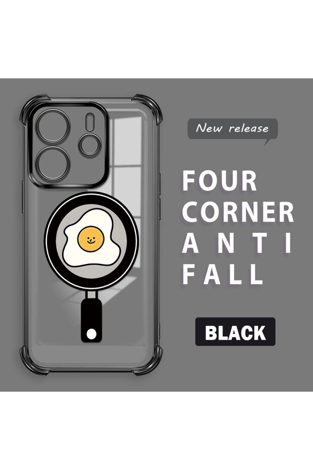 حافظة حماية شفافة من السيليكون متوافقة مع هاتف ريدمي نوت 14 بنمط متموج - 1