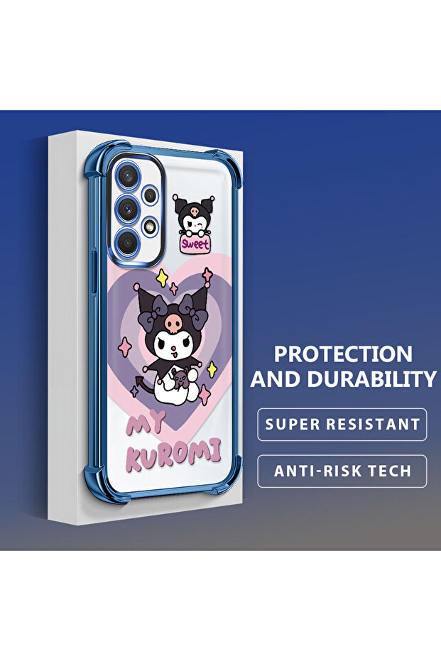 حافظة حماية من السيليكون الشفاف المتوافقة مع هاتف سامسونج جالاكسي A32، مزودة بنمط - 4