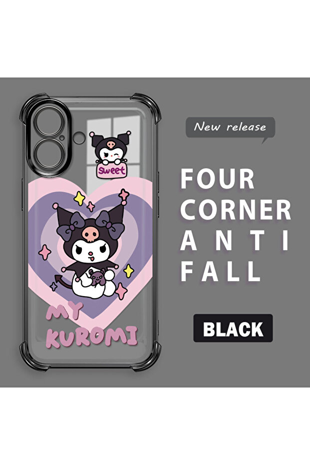 غطاء حماية شفاف من السيليكون متوافق مع آيفون 16 مع نمط مميز - 2