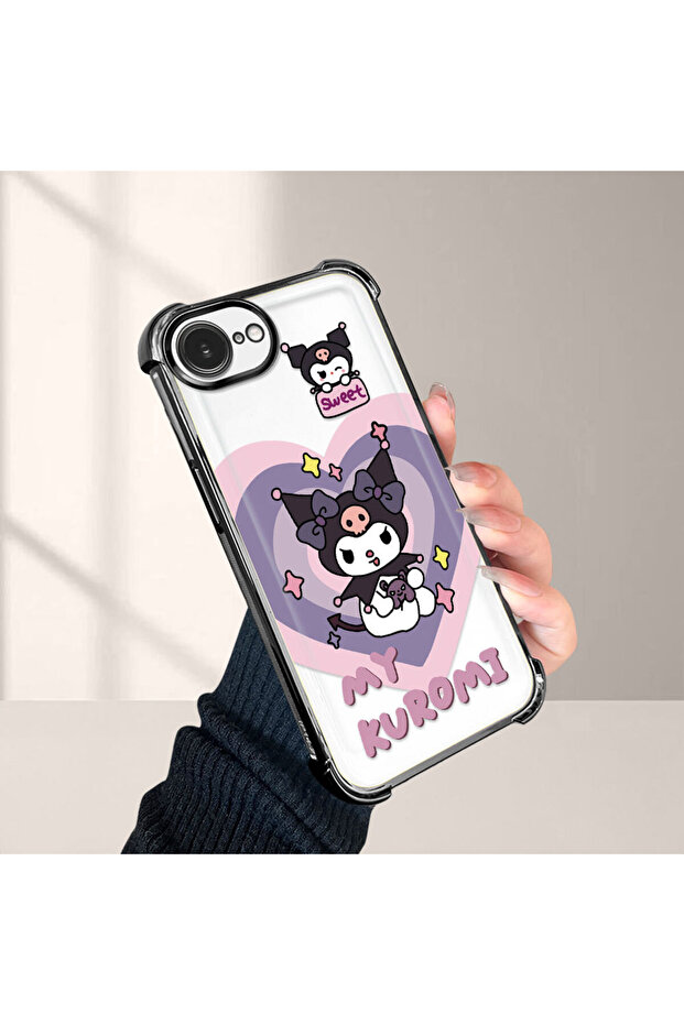 حافظة حماية من السيليكون الشفاف المتوافقة مع هاتف iPhone 16e، مزودة بنمط حماية - 1