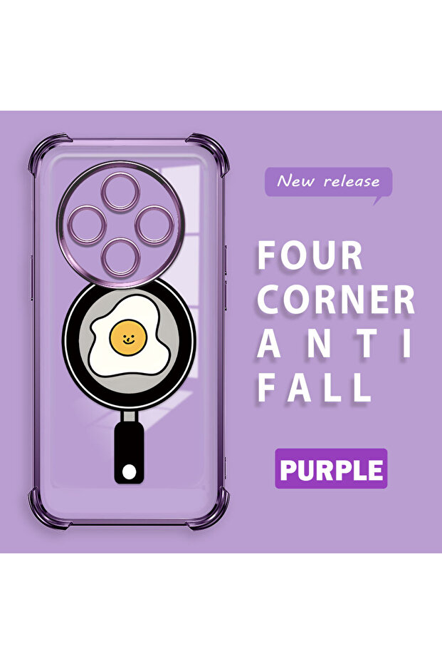 Redmi A4 Compatible Transparent Silicone Flutter Protective Case with Pan Pattern - 1