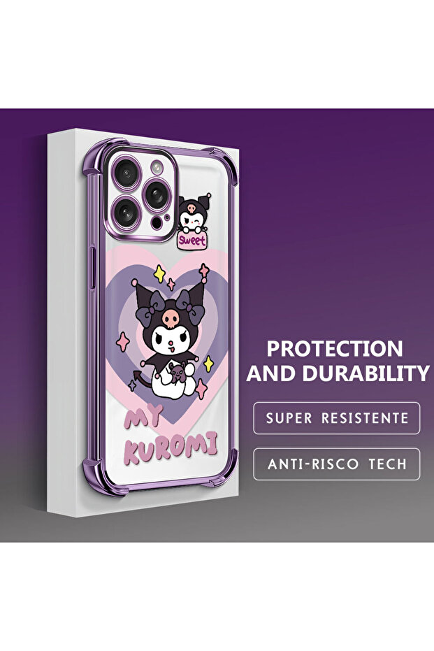 iPhone 16 Pro Max Compatible Transparent Silicone Flutter Protective Case with Pattern - 4