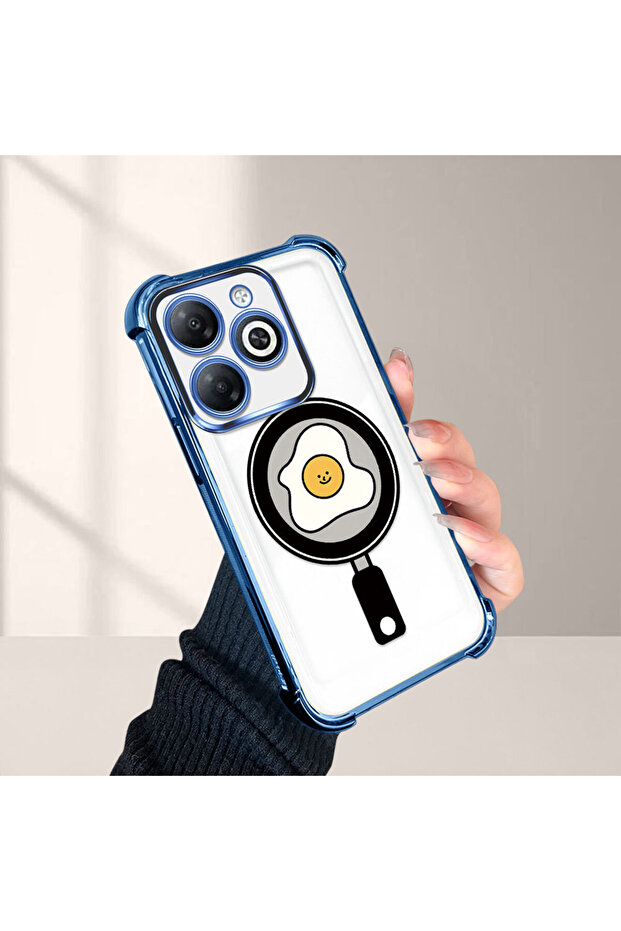 غطاء حماية شفاف من السيليكون متوافق مع هاتف تكنو سبارك 20/20C بنمط متموج - 4