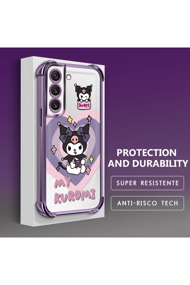 حافظة حماية من السيليكون الشفاف المتوافقة مع هاتف سامسونج جالاكسي S22، مزودة بنمط - 4