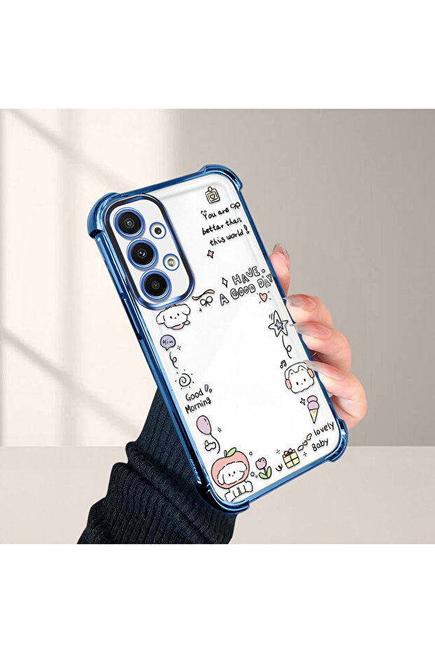 حافظة حماية من السيليكون الشفاف المتوافقة مع هاتف سامسونج جالاكسي A23، نمط إبداعي - 4