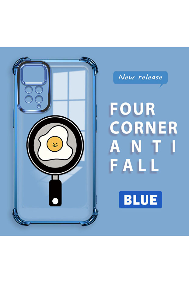 حافظة حماية من السيليكون الشفاف المتوافقة مع هاتف Redmi Note 11 Pro، بنمط مموج - 1