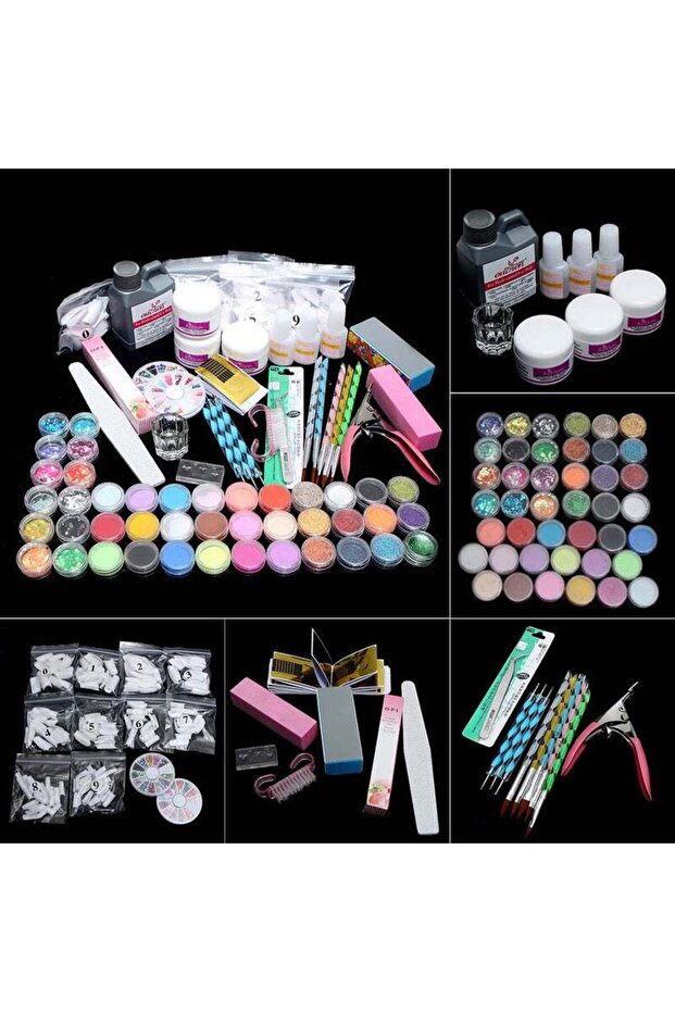 مجموعة طلاء أظافر أكريليك متعددة الألوان - 3