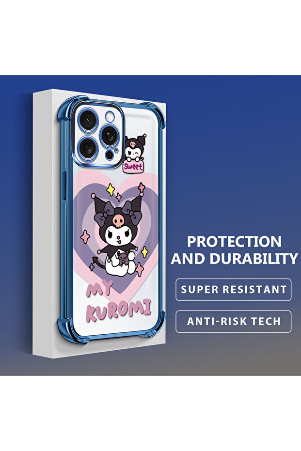 iPhone 15 Pro Max Compatible Transparent Silicone Flutter Protective Case with Pattern - 5