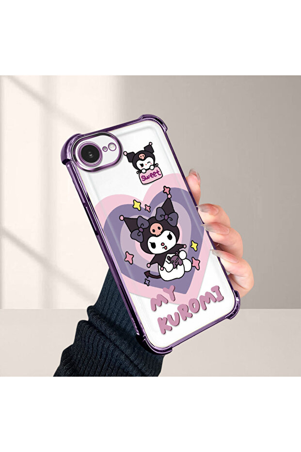 حافظة حماية من السيليكون الشفاف المتوافقة مع هاتف iPhone 16e، مزودة بنمط حماية - 1