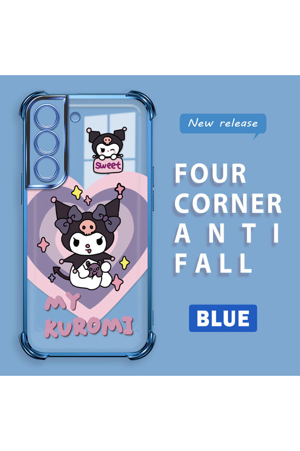 حافظة حماية من السيليكون الشفاف المتوافقة مع هاتف سامسونج جالاكسي S22، مزودة بنمط - 2