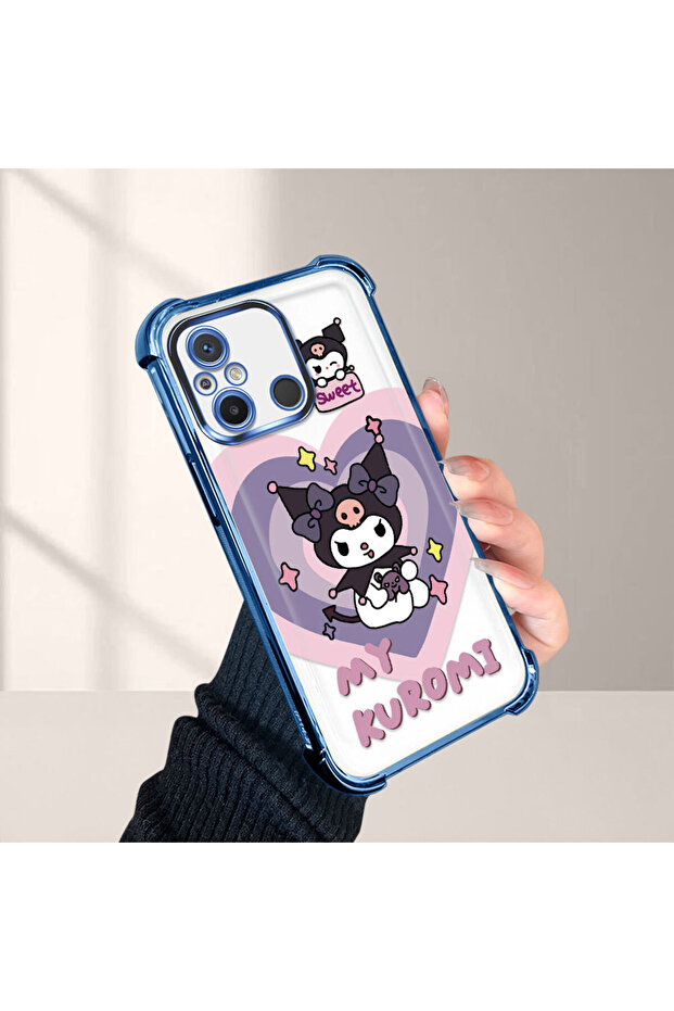 Redmi 12C Compatible Transparent Silicone Flutter Protective Case with Pattern - 1