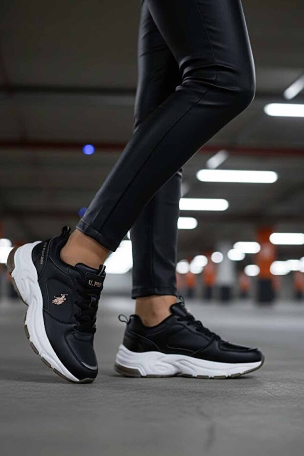 Women's Black Chunky Sole Sneaker