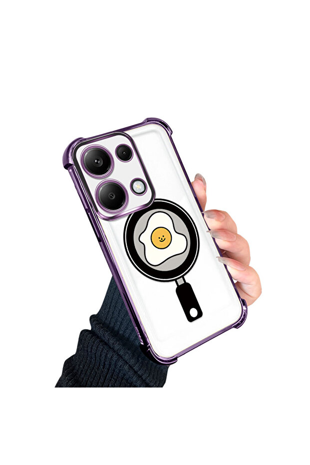 حافظة حماية من السيليكون الشفاف المتوافقة مع هاتف Redmi Note 13 Pro 4G بنمط مموج - 3