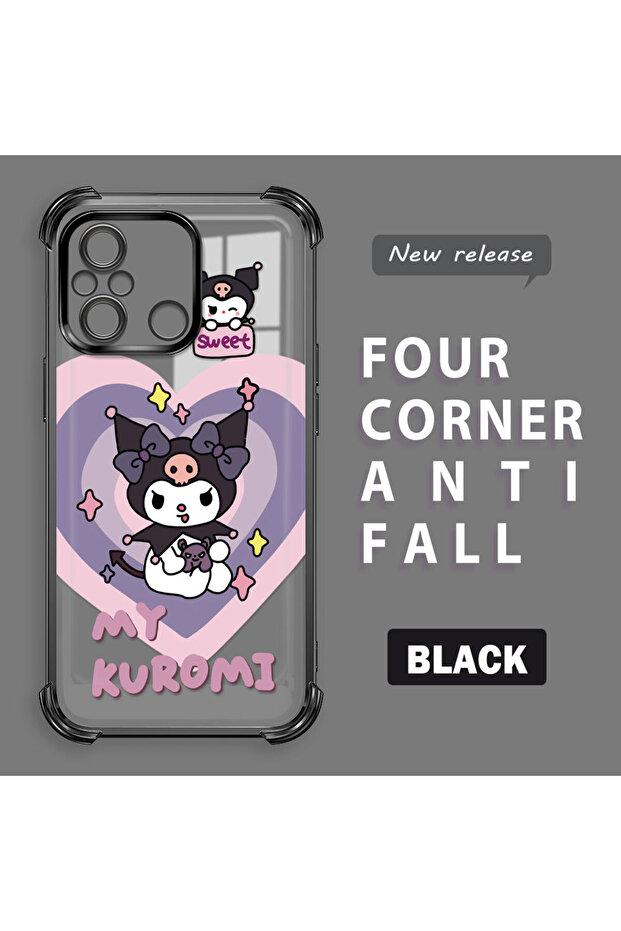 حافظة حماية من السيليكون الشفاف المتوافقة مع هاتف Redmi 12C، مزودة بنمط - 2